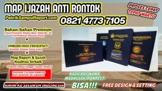 0821-4773-7105 Membuat Sampul Raport Map Ijazah di Gunung Mas