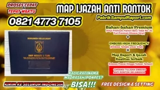 0821-4773-7105 Vendor Map Raport Sampul Ijazah di Bangka