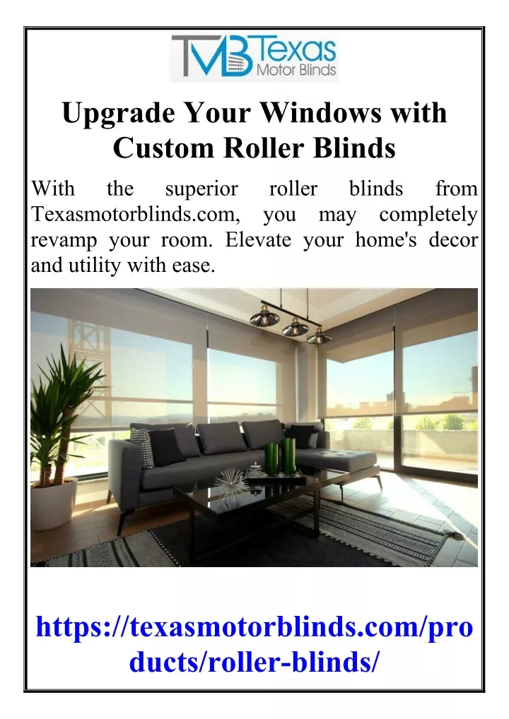 upgrade your windows with custom roller blinds