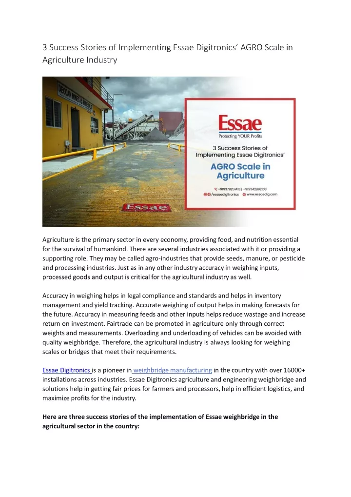 3 success stories of implementing essae