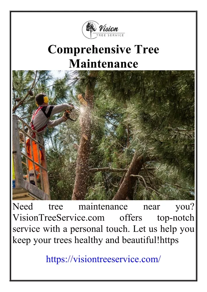 comprehensive tree maintenance