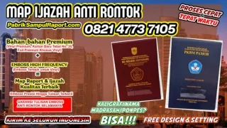 0821-4773-7105 Harga Map Raport Sampul Ijazah di Banyumas