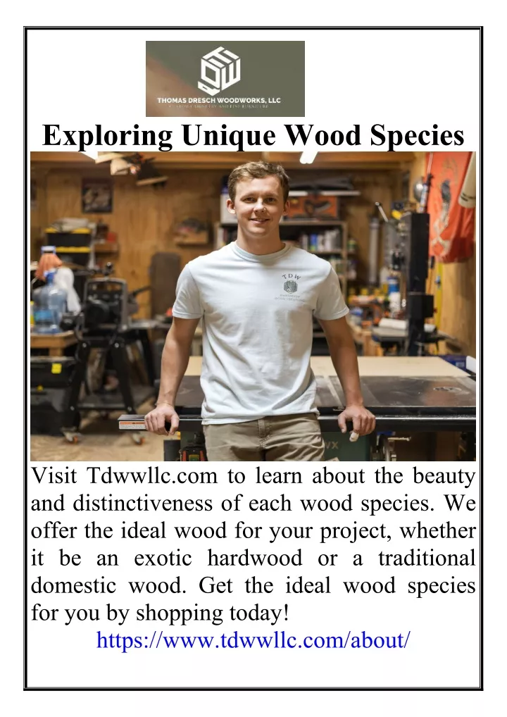 exploring unique wood species