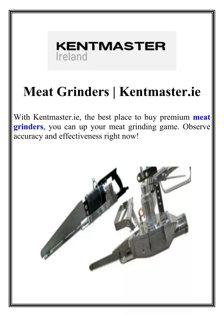 meat grinders kentmaster ie