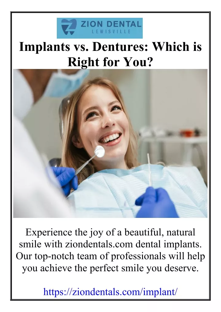 implants vs dentures which is right for you