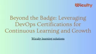 beyond the badge leveraging devops certifications