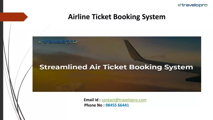 airline ticket booking system