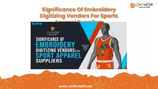 Why Sports Apparel Suppliers Rely on Embroidery Digitizing Services