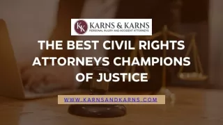 The Best Civil Rights Attorneys Champions of Justice