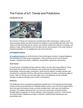 The Future of IoT_ Trends and Predictions