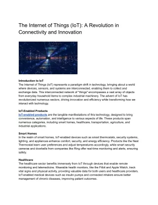 The Internet of Things (IoT)_ A Revolution in Connectivity and Innovation (1)