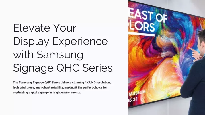 elevate your display experience with samsung