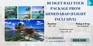 Budget Bali Tour Package From Ahmedabad (Flight Inclusive)