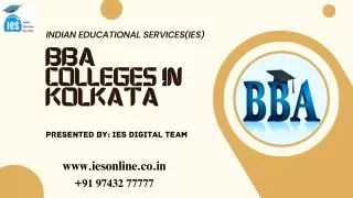 BBA Colleges in Kolkata