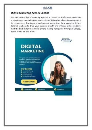 Digital Marketing Agency Canada