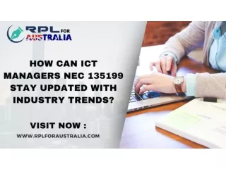 How can ICT Managers NEC 135199 Stay Updated with Industry Trends