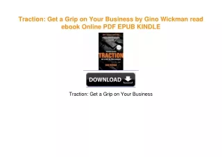 Traction: Get a Grip on Your Business by Gino Wickman download ebook PDF EPUB