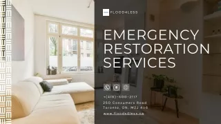 Emergency Restoration Services by floods4less