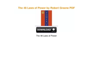 The 48 Laws of Power by Robert Greene DOWNLOAD @PDF