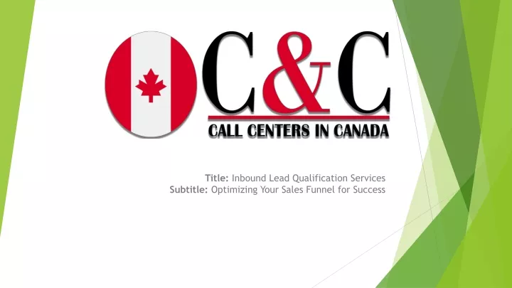 title inbound lead qualification services subtitle optimizing your sales funnel for success