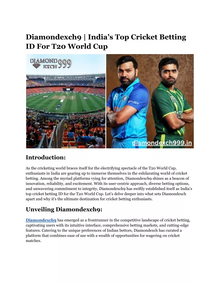 diamondexch9 india s top cricket betting