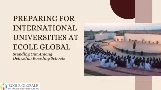 Preparing for International Universities at  Ecole Global (1)