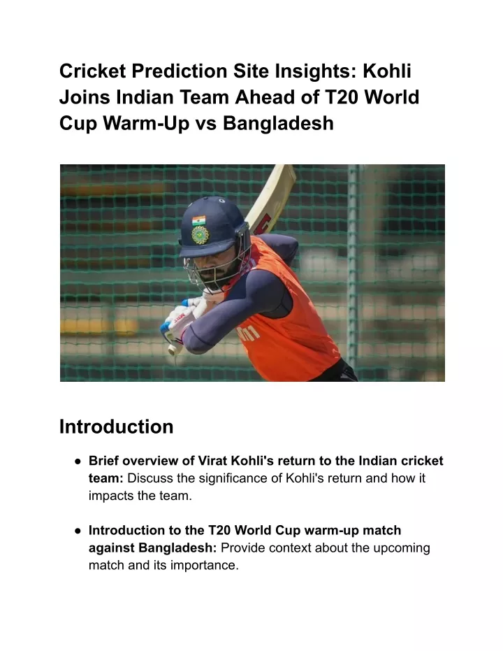 cricket prediction site insights kohli joins