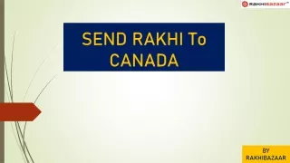 Surprise Your Brother in Canada Send Rakhi Online