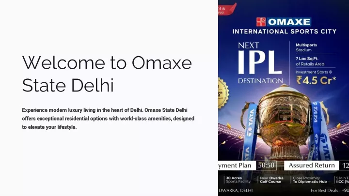 welcome to omaxe state delhi