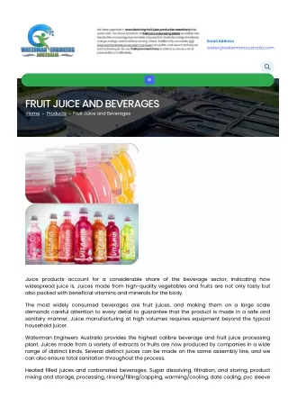 BEVERAGE BOTTLING PLANT MANUFACTURER