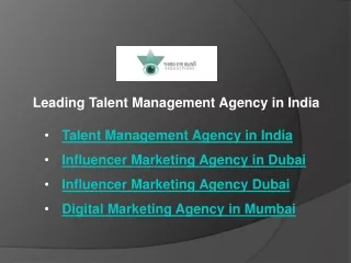 Leading Talent Management Agency in India