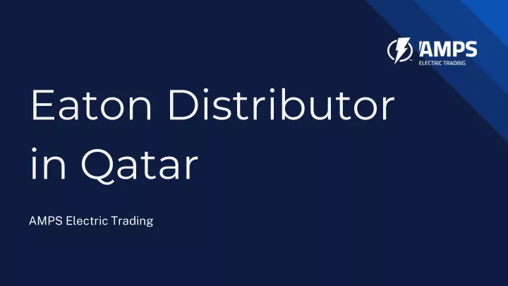 eaton distributor in qatar