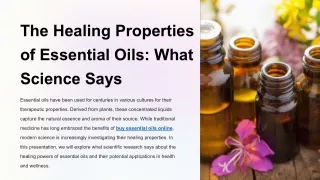 The Healing Properties of Essential Oils_ What Science Says