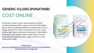generic iclusig ponatinib