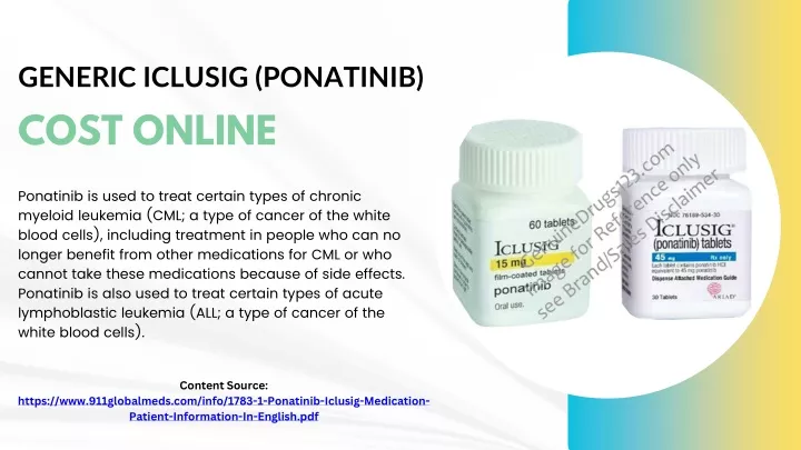 generic iclusig ponatinib