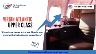 What are the benefits of Virgin Atlantic Upper Class?