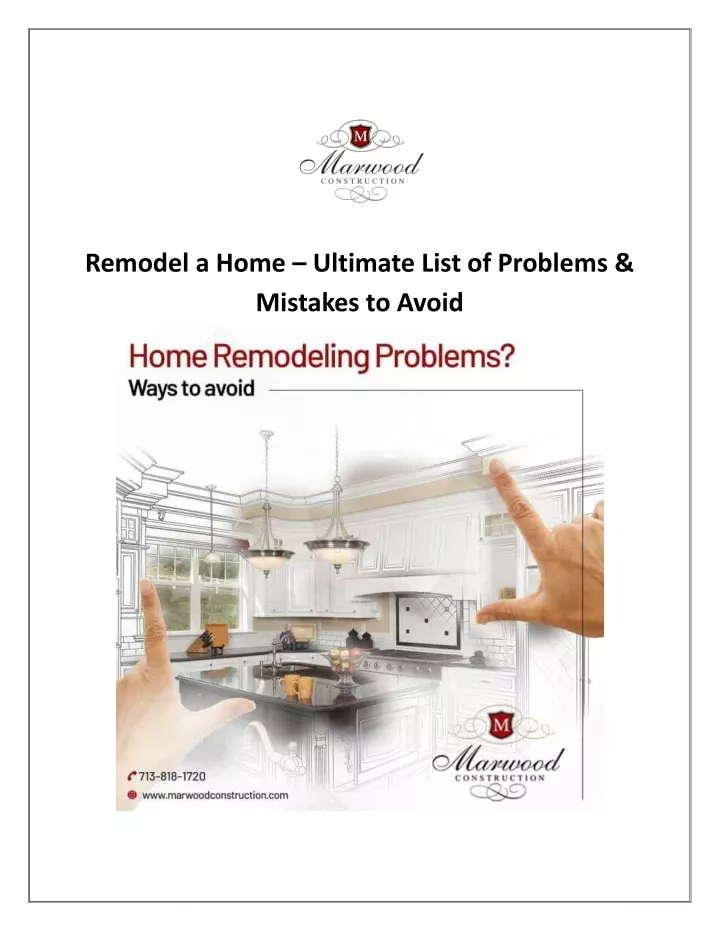 remodel a home ultimate list of problems mistakes