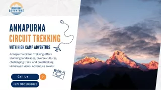 Annapurna Circuit Trekking with High Camp Adventure