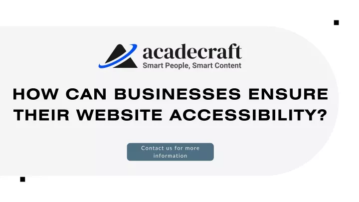 how can businesses ensure their website