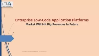 Enterprise Low-Code Application Platforms Market
