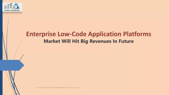 enterprise low code application platforms market will hit big revenues in future