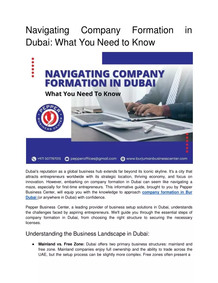 navigatin g compan y formatio n i n dubai what you need to know