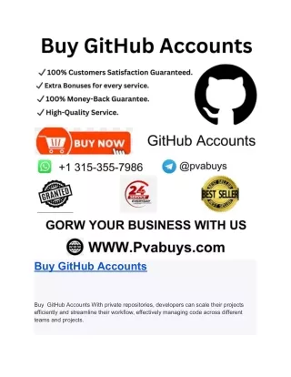 Buy GitHub Accounts