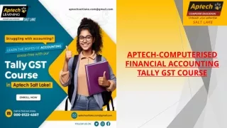 Aptech-Accounting with Tally GST Course
