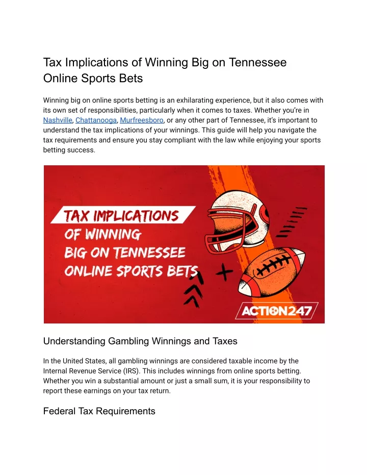 tax implications of winning big on tennessee