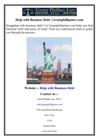 help with business debt grantphillipslaw com