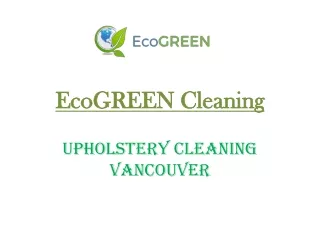 Upholstery Cleaning Vancouver