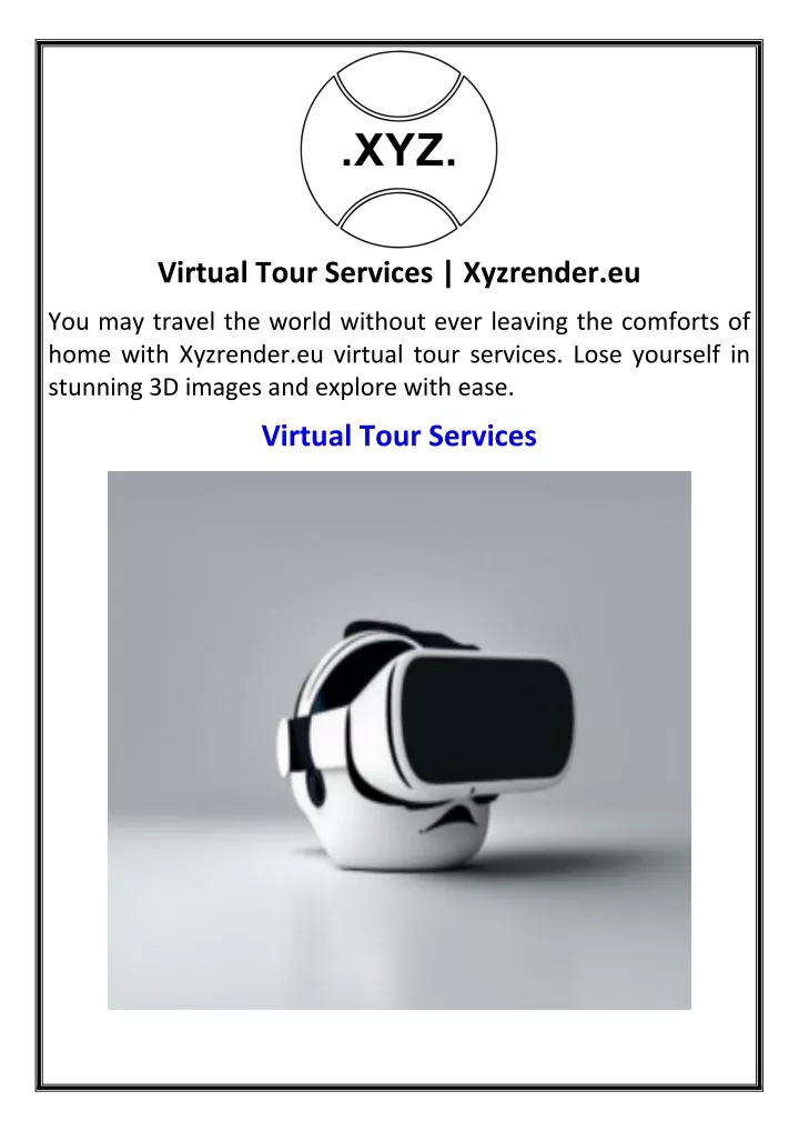 virtual tour services xyzrender eu