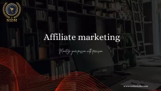 Affiliate marketing PPT