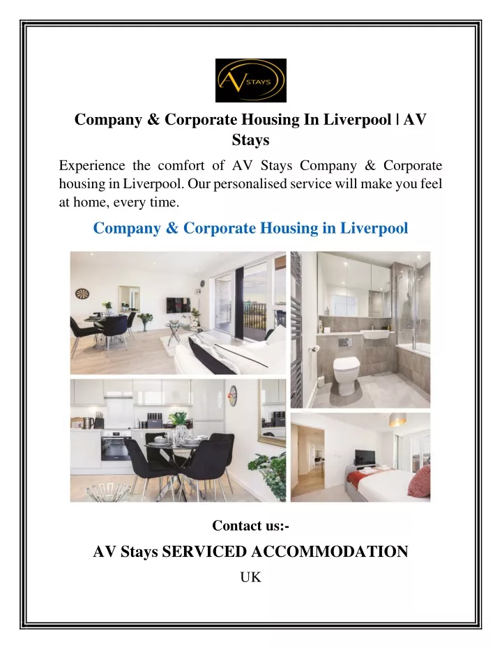 company corporate housing in liverpool av stays